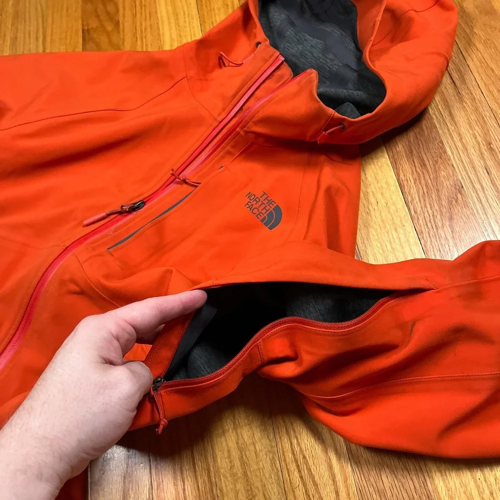 The North Face Apex Flex Gore-Tex Hooded Jacket Orange Men's Small NF0A2VE7